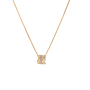 Baguette Brilliant Disc Ketting