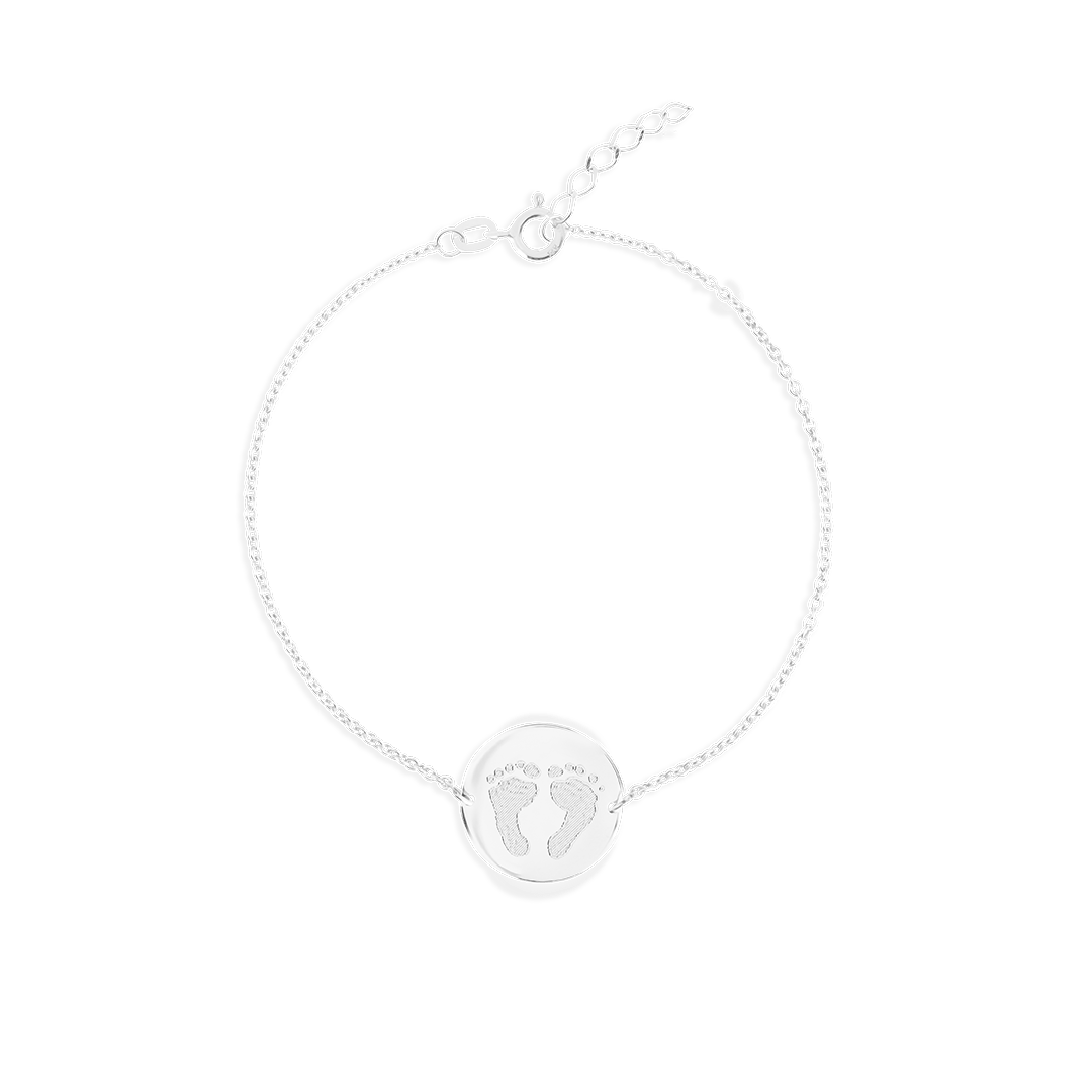 Hand- or Footprint Coin Bracelet