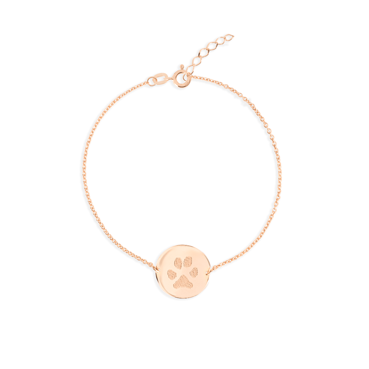 Paw Print Coin Bracelet