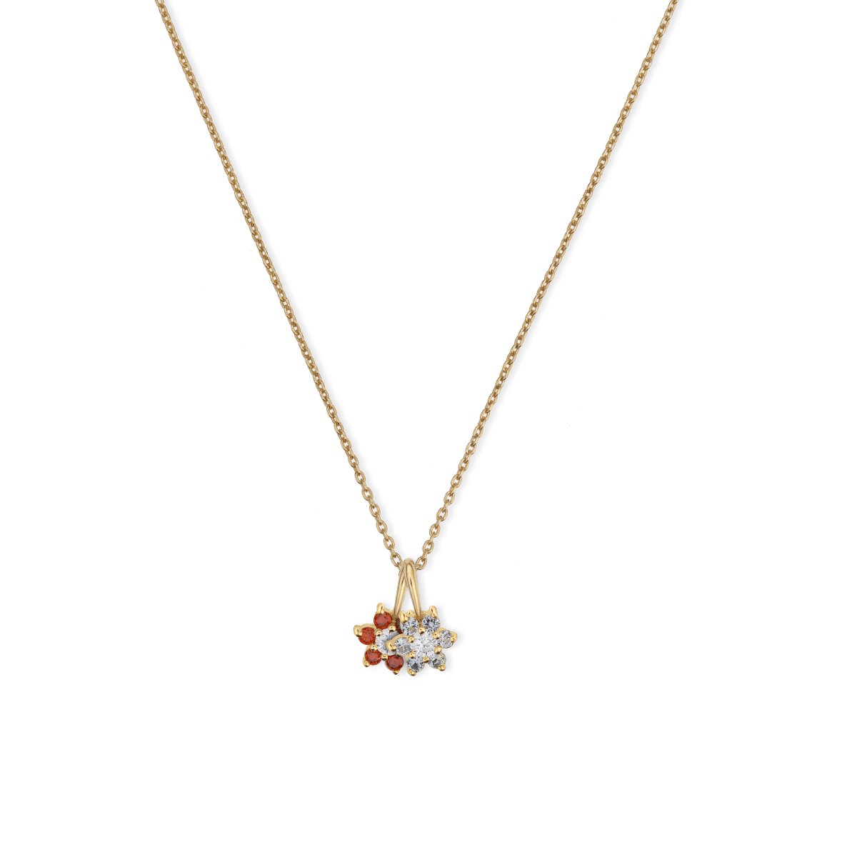 Flora Flower Birthstone Necklace