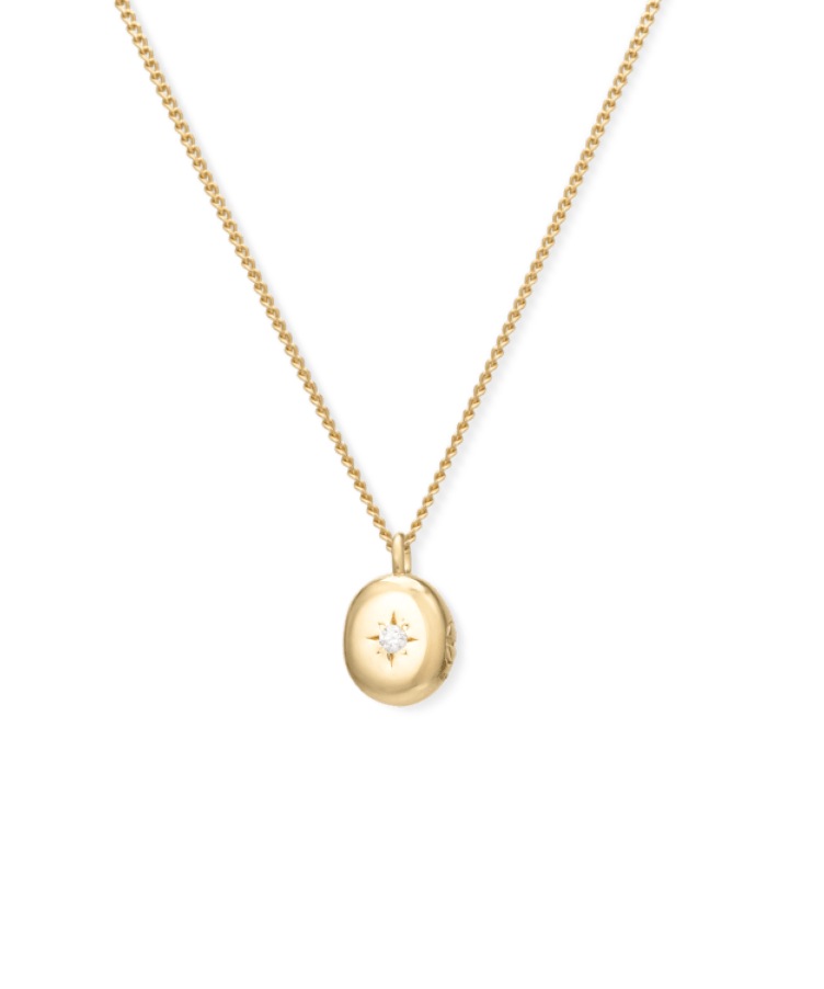 Ash Oval Necklace
