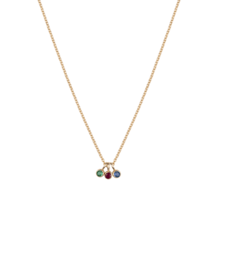 Birthstone Cluster Necklace