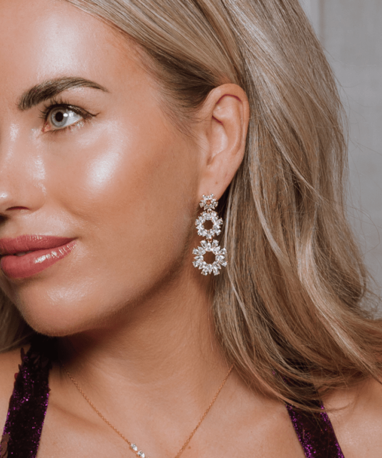 Dazzling Trinity Earrings