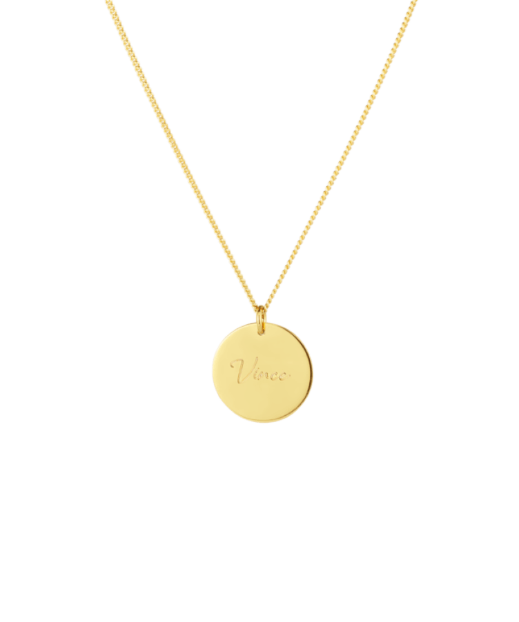Birth Certificate Coin Necklace